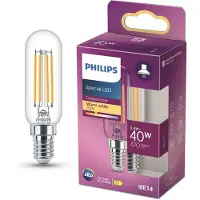 Philips ledlamp E14 | buis T25 | filament | helder | 2700K | 3.4W (40W)