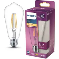 Philips LED lamp E27 | Edison ST64 | Filament | Helder | 2700K | 5.9W (60W)