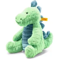 Steiff Kuscheltier - 28 cm - Spott Stegosaurus - Green Petrol Si - - One Size - Kuscheltiere