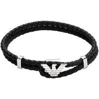 Emporio Armani Armband zwart / zilver