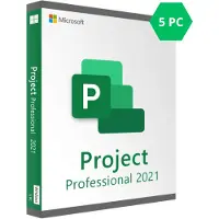 Office-keys.nl Microsoft Project Professional 2021 - 5 Gebruikers