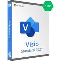 Office-keys.nl Microsoft Visio 2021 Standard - 5 Gebruikers