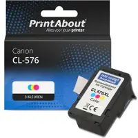 PrintAbout Inktcartridge CL-576 3-kleuren geschikt voor Canon