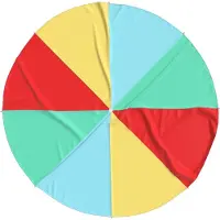 vidaXL Speelparachute voor kinderen Ø3,5 m stof