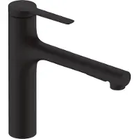 Hansgrohe zesis m33 eengreeps keukenkraan 160 met metalen uittrekbare vuistdouche, 2jet, mat zwart
