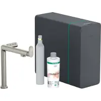 Hansgrohe Aqittura M91 SodaSystem 240, 1jet, starter set, rvs look
