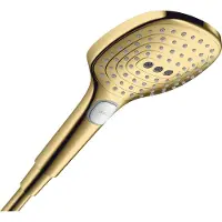 Hansgrohe raindance select e handdouche 120 3jet powderrain ecosmart+, polished gold-optic