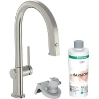 Hansgrohe aqittura m91 filter systeem 210, uittrekbare uitloop, 1jet, sbox, starter set , rvs look