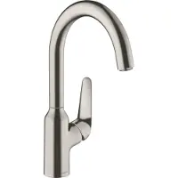 Hansgrohe Focus M42 ééngreeps keukenmengkraan 220, rvs look