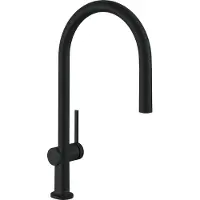 Hansgrohe Keukenkraan Talis, uittrekbare douchekop, matzwart, matzwart, 1 uittrekbare douchekop