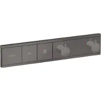 Hansgrohe RainSelect thermostaat inbouw voor 2 functies, Brushed Black Chrome