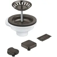 GROHE - Afvoerzeef voor spoelbak met accessoires, geborsteld Hard Graphite 40996AL0