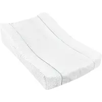 Beaba Sofalange - Hoes voor Aankleedkussen - 100% Biologisch Katoen - Zacht & Absorberend - Wit