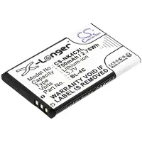 123accu Simvalley BK-4C / BL-4C / BP-121 accu (750 mAh, huismerk)