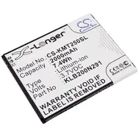123accu Kazam KLB200N291 accu (2000 mAh, huismerk)