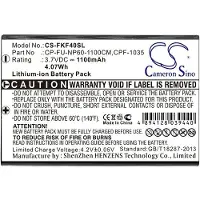 123accu Falk CPF-1035 / CP-FU-NP60-1100CM accu (1100 mAh, huismerk)