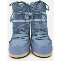 Moon Boot ICON NYLON ELEPHANT GREY Thermoboots / Snowboots / Sneeuwlaarzen Jongen/Meisje - Grijs - 31-34 - (8059791061426)
