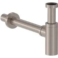 May Designsifon - Geborsteld Nickel PVD - Messing - 8718835383152 - Wastafels, Sifons