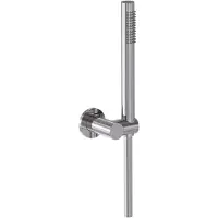 May Handdoucheset Staaf Handdouche, Verstelbare Wandsteun en Smooth Doucheslang 125 cm Chroom