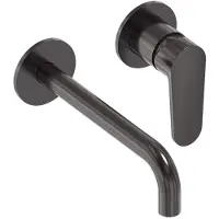 May Forma Afbouwdeel Inbouw Wastafelmengkraan - Geborsteld Carbon Black PVD - Messing - Kranen, Wastafelkranen, Inbouw Wastafelkranen - 8718835386979