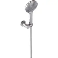 May Handdoucheset 3-Standen Handdouche, Verstelbare Wandsteun en Smooth Doucheslang 125 cm Chroom