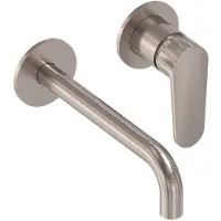 May Forma Afbouwdeel Inbouw Wastafelmengkraan - Geborsteld Nickel PVD - Messing - Kranen, Wastafelkranen, Inbouw Wastafelkranen - 8718835386948