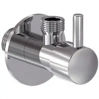 May Hoekstopkraan G1/2" x G3/8" Chroom