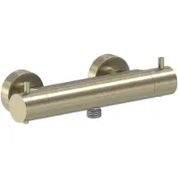 May Opbouw Douchethermostaat - Geborsteld Mat Goud PVD - Messing - Kranen, Douchekranen, Douchethermostaten - 8718835381967 - Kranen, Douchekranen, Douchethermostaten