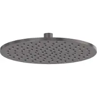 May Hoofddouche Medium 25 cm met Antikalk Nozzles Geborsteld Carbon Black PVD