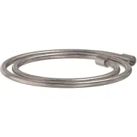 May Doucheslang Smooth 150 cm Geborsteld Nickel PVD