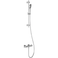 May Doucheset Opbouw met Thermostaat, Incl. Glijstang, Doucheslang 150 cm & 3-Standen Handdouche Chroom