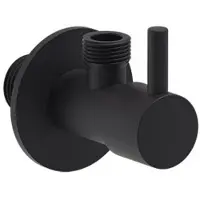 May Hoekstopkraan G1/2" x G3/8" Mat Zwart PED
