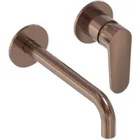 May Forma Afbouwdeel Inbouw Wastafelmengkraan - Geborsteld Mat Koper PVD - Messing - Kranen, Wastafelkranen, Inbouw Wastafelkranen - 8718835386962