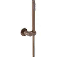 May Handdoucheset Met Staafhanddouche - Geborsteld Mat Koper PVD - Messing - Kranen, Douchekranen, Handdouches - 8718835382810 - Kranen, Douchekranen, Handdouches