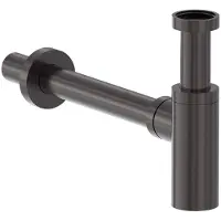 May Designsifon geborsteld carbon black pvd