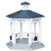 Lemax Plastic Gazebo With Decorations