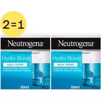 Neutrogena Hydro Boost Hydraterende Aqua Dagcrème | Zonder Parfum Met Hyaluronzuur 2x50 ml Crème