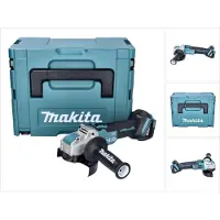 Makita DGA 521 ZX1J accu haakse slijper 18 V 125 mm X-LOCK Brushless + Makpac - zonder accu, zonder oplader