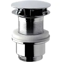 Omp Tea Niet-afsluitbare wastafelafvoer 5/4“, grote stop, 30-45mm, chroom