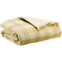 Vivaraise Decoratieve plaid Kate van gerecycled linnen en katoen - 135 x 200 cm