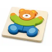 Viga Toys Houten Puzzel Beer - Educatief Speelgoed voor Peuters