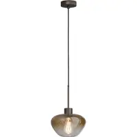 Masterlight Hanglamp Genua bruin met goud glas Ø 24cm