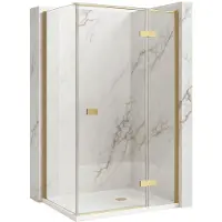 REA Atlas 120X80 Left - Douchecabine - Gouden Schotse - 120X80X200Cm