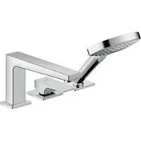 Hansgrohe Metropol 3-gats Badmengkraan inbouw Chroom