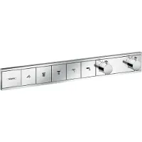 Hansgrohe Thermostaat RainSelect f UP-Thermostaat, 5 uitgangen, chroom, verchroomd, inbouwset, geschikt voor 5 uitgangen