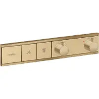 Hansgrohe rainselect thermostaat inbouw voor 2 functies, brushed bronze