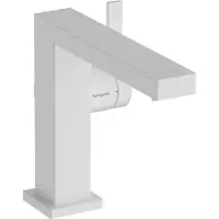 Hansgrohe Tecturis E ééngreeps wastafelkraan 110 Fine CoolStart met afvoerplug, mat wit