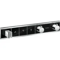 Hansgrohe rainselect thermostaat afbouwdeel voor 3 functies, zwart/chroom