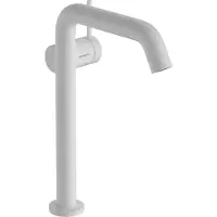 Hansgrohe Tecturis S ééngreeps wastafelkraan 240 Fine CoolStart voor waskommen, zonder waste, mat wit