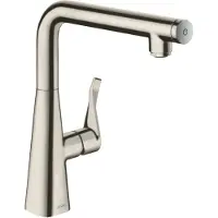Hansgrohe metris select m71 eengreeps keukenmengkraan 260, rvs look